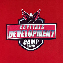 Load image into Gallery viewer, Soffe CAPITALS DEVELOPMENT CAMP Souvenir Logo Graphic Red T-Shirt
