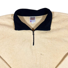 Load image into Gallery viewer, Vintage NO PROBLEM Sportswear Cream Pale Yellow 1/4 Zip Fleece Sweatshirt
