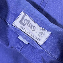 Load image into Gallery viewer, Vintage Lotus French Chore Worker Style Blue Cotton Distressed Jacket
