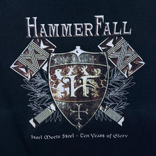 Load image into Gallery viewer, HammerFall "Steel Meets Steel" Power Heavy Metal Music Band Black Hoodie
