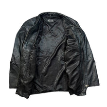 Load image into Gallery viewer, Vintage 90&#39;s EX EX Classic Black Genuine Real Leather Zip Jacket
