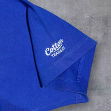 Load image into Gallery viewer, Cotton Traders Classic Blue Short Sleeve Cotton Rugby Polo Shirt
