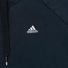 Load image into Gallery viewer, Adidas Classic Three Stripe Embroidered Mini Logo Black Pullover Hoodie
