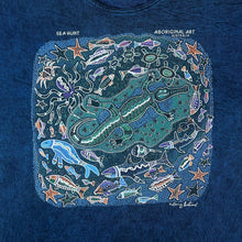 Load image into Gallery viewer, Vintage 90's Gooses "Sea Hunt" Australia Aboriginal Art Souvenir Graphic Stonewashed T-Shirt
