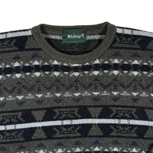 Load image into Gallery viewer, Vintage WOLSEY Made In Scotland Grandad Patterned Acrylic Wool Knit Sweater Jumper
