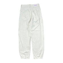 Load image into Gallery viewer, LEE x H&amp;M Classic White Denim Cotton High Waisted Tapered Mom Jeans
