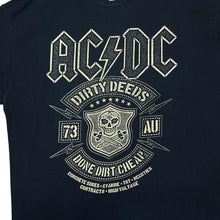 Load image into Gallery viewer, AC/DC &quot;Dirty Deeds Done Dirt Cheap&quot; Graphic Logo Spellout Hard Rock Music Band T-Shirt
