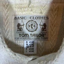 Load image into Gallery viewer, Vintage 90's TOM TAILOR "Basic Clothes" Cream Patterned Long Sleeve Flannel Shirt
