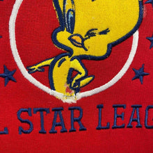 Load image into Gallery viewer, Vintage Looney Tunes (2001) “Varsity All Star League” Tweety V-Neck Sweatshirt
