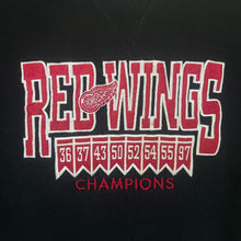 Load image into Gallery viewer, Vintage Legends NHL Detroit Red Wings Embroidered Ice Hockey Black Sweatshirt
