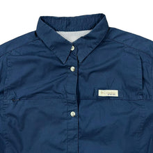 Load image into Gallery viewer, COLUMBIA SPORTSWEAR &quot;PFG&quot; Outdoor Fishing Navy Blue Long Sleeve Shirt
