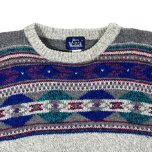 Load image into Gallery viewer, Vintage WOOLRICH Multi Patterned Wool Knit Crewneck Sweater Jumper
