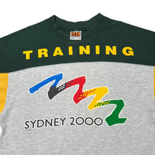 Load image into Gallery viewer, Vintage SYDNEY 2000 OLYMPICS "Training" Colour Block Spellout Graphic Short Sleeve T-Shirt
