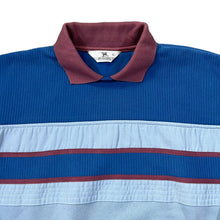 Load image into Gallery viewer, Vintage 90&#39;s PEGASUS Colour Block Striped Collared Sweatshirt
