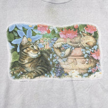 Load image into Gallery viewer, Vintage B-WEAR (1996) Cat Kitten Animal Nature Wildlife Graphic Crewneck Sweatshirt
