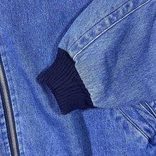 Load image into Gallery viewer, Vintage 90's Friends Classic Blue Denim Zip Bomber Jacket

