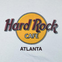 Load image into Gallery viewer, Vintage HARD ROCK CAFE &quot;Atlanta&quot; Classic Souvenir Logo Spellout Graphic White T-Shirt
