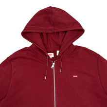 Load image into Gallery viewer, LEVI&#39;S Red Tab Classic Basic Embroidered Mini Logo Zip Hoodie
