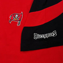 Load image into Gallery viewer, NFL TAMPA BAY BUCCANEERS Embroidered Mini Football Logo Colour Block Polo Shirt
