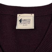 Load image into Gallery viewer, Vintage GABICCI Patterned Grandad Acrylic Wool V-Neck Knit Sweater Jumper
