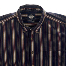 Load image into Gallery viewer, Vintage Dockers &quot;Wrinkle Free&quot; Multi Striped Cotton Long Sleeve Button-Up Shirt
