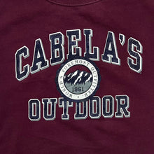 Load image into Gallery viewer, Vintage Jansport CABELA&#39;S OUTDOOR Logo Spellout Graphic Crewneck Sweatshirt

