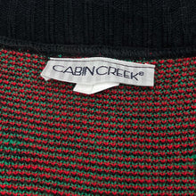 Load image into Gallery viewer, Vintage 90’s CABIN CREEK Made In USA Christmas Holiday Festive Patterned Acrylic Knit Cardigan

