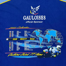 Load image into Gallery viewer, Early 00&#39;s GAULOISES DUTCH TT (2003) MOTO GP Superbike Motorsports Racing Colour Block Graphic T-Shirt
