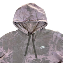 Load image into Gallery viewer, NIKE Classic Embroidered Mini Logo Bleach Tie Dye Pullover Hoodie
