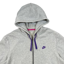 Load image into Gallery viewer, Nike Classic Basic Embroidered Mini Logo Grey Zip Hoodie
