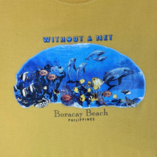 Load image into Gallery viewer, Vintage BORACAY BEACH "Phillipines" Dolphine Marine Souvenir Graphic T-Shirt
