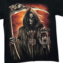 Load image into Gallery viewer, ROCK EAGLE Gothic Fantasy Horror Grim Reaper Hourglass Graphic T-Shirt

