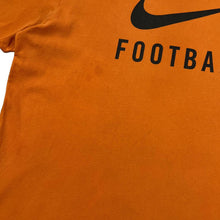 Load image into Gallery viewer, NIKE FOOTBALL Classic Big Logo Spellout Graphic Distressed T-Shirt
