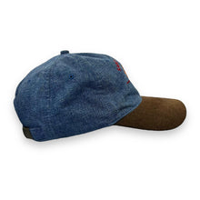Load image into Gallery viewer, Vintage SAINT JOHN, NB "Canada" Embroidered Souvenir Denim Suede Peak Baseball Cap
