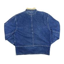 Load image into Gallery viewer, Vintage 90&#39;s SMITH + BROOKS Corduroy Collar Check Lined Blue Denim Worker Chore Jacket
