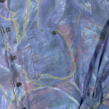 Load image into Gallery viewer, Vintage Angelo Litrico Crazy Abstract Patterned Long Sleeve Viscose Polyester Blend Shirt
