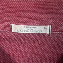 Load image into Gallery viewer, Vintage 90&#39;s ST MICHAEL Marks &amp; Spencer Classic Washed Red Long Sleeve Polo Shirt
