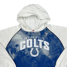 Load image into Gallery viewer, Reebok NFL INDIANAPOLIS COLTS Embroidered Football Spellout Tie Dye Pullover Hoodie
