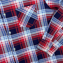 Load image into Gallery viewer, Vintage Triola Multi Plaid Check Long Sleeve Cotton Flannel Shirt
