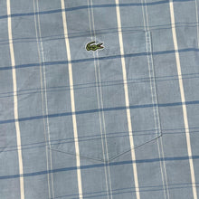 Load image into Gallery viewer, Vintage LACOSTE Embroidered Mini Pocket Logo Plaid Check Short Sleeve Button-Up Shirt
