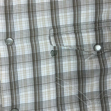Load image into Gallery viewer, Vintage WRANGLER Western Plaid Check Popper Button Short Sleeve Cotton Shirt
