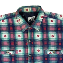 Load image into Gallery viewer, Vintage MC WEAR Lumberjack Plaid Check Long Sleeve Padded Flannel Over Shirt

