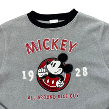 Load image into Gallery viewer, Early 00&#39;s DISNEY Mickey Mouse &quot;All Around Nice Guy&quot; Embroidered Spellout Fleece Crewneck Sweatshirt
