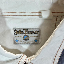 Load image into Gallery viewer, Vintage JOHN BANER Embroidered Aztec Panel Western Cowboy Short Sleeve Shirt
