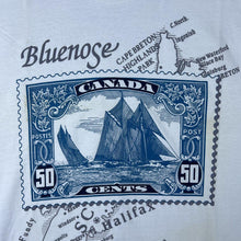 Load image into Gallery viewer, Vintage Canada Stamp Map Souvenir Graphic White Cotton T-Shirt
