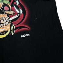 Load image into Gallery viewer, Vintage SAFON &quot;Mallorca&quot; Gothic Biker Smoking Skull Skeleton Graphic T-Shirt
