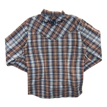 Load image into Gallery viewer, H.D.Lee Cowboy Western Plaid Check Popper Long Sleeve Shirt

