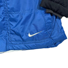Load image into Gallery viewer, Vintage 90's NIKE Embroidered Big Swoosh Logo Colour Block Padded Sports Coat Jacket
