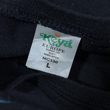 Load image into Gallery viewer, Keya "Shadow Of The Wings" Biker Gothic Spellout Graphic Black T-Shirt
