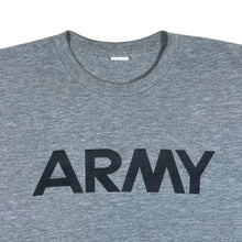 Load image into Gallery viewer, Vintage Akwa Tek ARMY Made In USA Logo Spellout Graphic Grey T-Shirt
